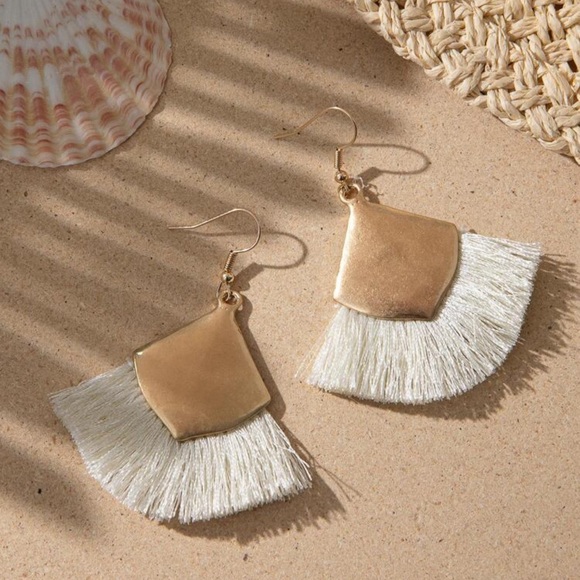 Boho Tassel Drop Earrings - Picture 4 of 4